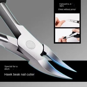 Tijeras <span class=keywords><strong>para</strong></span> Cutículas <span class=keywords><strong>de</strong></span> Acero Inoxidable Tipo Pinza, Diseño Ultra Afilado <span class=keywords><strong>para</strong></span> Uñas Gruesas, <span class=keywords><strong>Tratamiento</strong></span> <span class=keywords><strong>de</strong></span> Hongos en las Uñas <span class=keywords><strong>de</strong></span> los Pies, Portátiles - Product Image 3