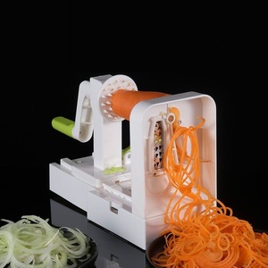For Fullstar 4 Pcs Handheld Spiralizer Kitchen Tools Manual Vegetable Chopper Shredding Machine Wholesale Spiral Slicer Cutter - Product Image 5