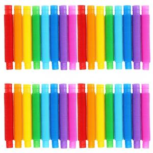 ของเล่นเซ็นเซอรี่ Southpeak <span class=keywords><strong>Pop</strong></span> <span class=keywords><strong>Tubes</strong></span> ของเล่นบีบยืดหยุ่น DIY ท่อเสียงดัง ของเล่นมอจิ บรรเทาอาการสมาธิสั่งว่าง ออทิสติก ความวิตกกังวล - Product Image 2