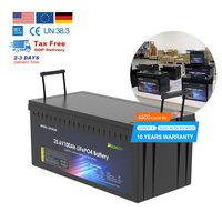 Prix d'usine 25.6V 24V 100Ah 200Ah 280Ah 300Ah 314Ah 400Ah Batterie au lithium LiFePO4 à décharge profonde pour camping-car, marine, stockage d'énergie domestique
