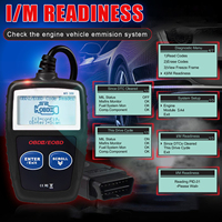 OBD2 Black MS309 Auto Scanner Plastic OBD II Lector de código de coche y herramienta de diagnóstico para vehículos múltiples