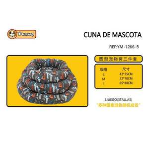 Set di Tre Letti per Animali Domestici Imbottiti in Cotone YM1266 - Product Image 1