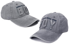 Casquette vintage brodée avec la inscription « BOY », casquette de baseball en coton délavé, casquette de mode urbaine réglable pour hommes et femmes - Product Image 3