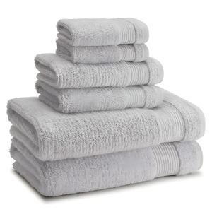 Soft and Quick-Dry 6-Piece Cotton Bath <b>Towel</b> <b>Set</b> Durable Luxury Design Made in Turkey for Hotels Spas or <b>Bathrooms</b> - Product Image 1