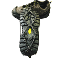 YAMA Crampons à glace légers à poignée confortable, à levier, pour sports d'hiver, randonnée, chaussures d'escalade portables
