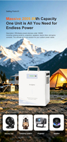 Station d'alimentation portable Techfine 500W 110V avec batterie LiFePO4, générateur solaire pour la maison, alimentation de secours et charge solaire