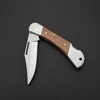 Couteau pliant de greffage et de bouturage de qualité industrielle en gros, avec manche en bois et lame en acier inoxydable, OEM