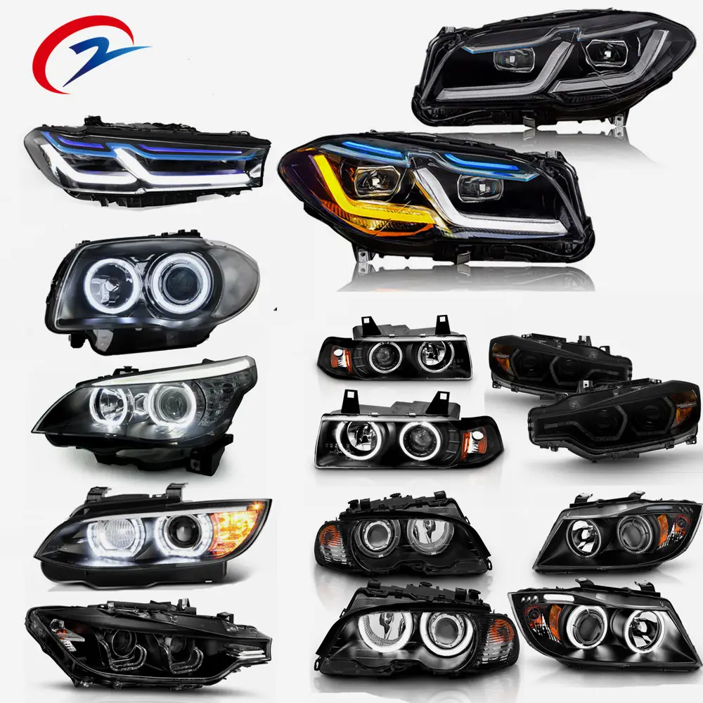 Factory Price Car Headlamps Halogen 3D LED Headlights Assembly Car For BMW 3 Series F30 E90 5 Series F10 F18 E60 X3 X4 UPGRADE