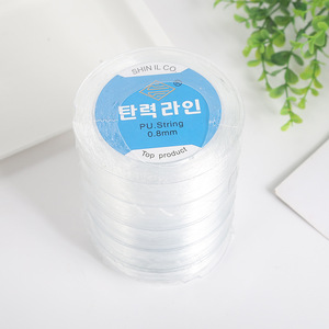 Crystal <b>Beaded</b> Fishing Line 0.4 1.0mm Round Transparent Elastic <b>Thread</b> For Jewelry Making Wholesale Spools - Product Image 3