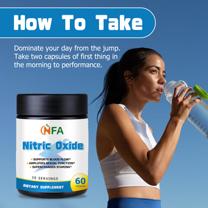 Capsules d'oxyde nitrique à succès avec vitamine C pour la circulation sanguine, la performance, l'énergie, le flux sanguin et l'endurance - Product Image 6