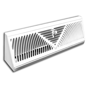 Baseboard đăng ký Vent 18 inch Ống mở Kích thước Baseboard Vent bao gồm khuếch tán có thể điều chỉnh góc trở lại lưới tản nhiệt không khí - Product Image 1
