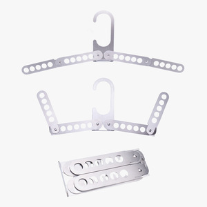 Cintres de voyage pliables robustes en métal et plastique, antidérapants, pour valise, croisière, <span class=keywords><strong>camping</strong></span>, maison, rangement de placard - Product Image 5