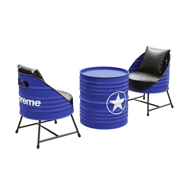 Industrial Style Metal Table Chair Set Creative Commercial Furniture for Outdoor Villa & Restaurant Use Coffee Shops Book Stores