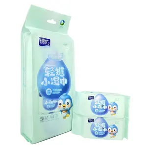 Wash Green Tea Mini Hand Compostable Clean Wet Wipe Organic Small Pocket Size Tissue Sheet Taiwan