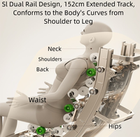 2025 C26 meilleur luxe grande taille maison SL Rail 4D Shiatsu zéro gravité espace cabine chaise de Massage pliable corps complet SL pliable