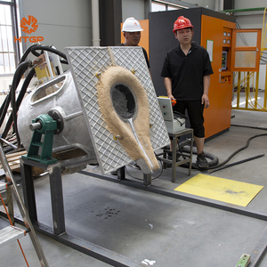Fourneau de fusion d'aluminium à faible oxydation |   Four à <span class=keywords><strong>induction</strong></span> à fréquence moyenne pour ligne de fonderie de métaux non ferreux à haut rendement de 100 kg à 3 tonnes - Product Image 2
