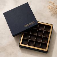 Caja de Regalo de Chocolate de Lujo Personalizada, Caja de Embalaje de Cartón Rígido con Cierre Magnético para Bombones y Trufas, OEM ODM