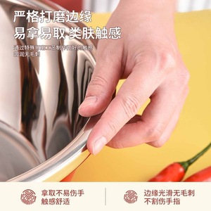 Stainless Steel <b>Colander</b> Set 3 Piece Kitchen <b>Strainer</b> Rice Washing Basin Vegetable Drainer Multifunctional Bowl - Product Image 4
