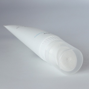 <b>Empty</b> Eco Friendly Plastic Tube Wholesale Squeeze Tube Packaging for Cosmetics 100ml with Massage Silicone Brush - Product Image 2