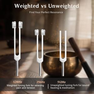 Bộ âm thoa kim loại 512Hz, trị liệu âm thanh y tế, thiền định, phục hồi DNA, quà tặng tuyệt vời cho người chữa bệnh, chỉnh dây đàn guitar, OEM - Product Image 2