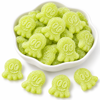 Bonbons Gélifiés Halal en Forme de Poulpe, Vente en Gros, Bonbons et Confiseries Personnalisés, Saveur Fruitée, Bonbons Gélifiés Halal
