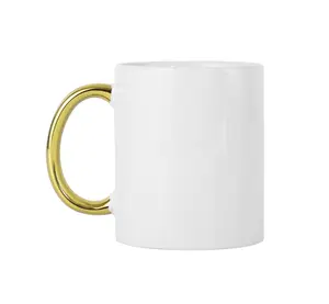 Factory wholesale 2024 new design sublimation electroplating 11 oz mug electroplated ceramic cup custom 11oz Ceramic coffee mugs