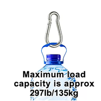 Mousqueton à ressort en acier inoxydable 304 pour porte-clés, laisse de chien, anneau de sécurité pour l'alpinisme, boucle de levage