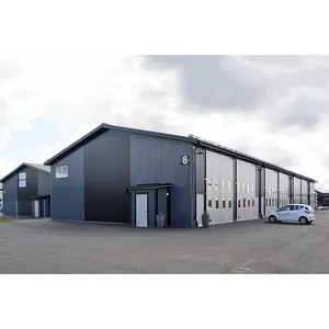 Stahlstruktur-Gebäude hochwertige Fertigfabrik Warenlager-Design-Werkstatt-Anlage zu verkaufen