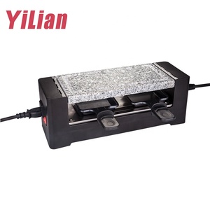 Grill Raclette <span class=keywords><strong>Électrique</strong></span> Portable 400W avec Plaque Amovible Antiadhésive PTFE pour Deux Personnes, Idéal pour la Maison, la <span class=keywords><strong>Fondue</strong></span> au Fromage et les Dattes - Product Image 5