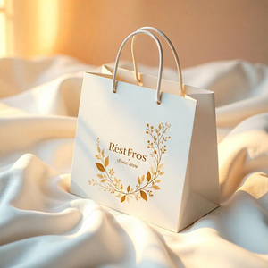 Venta al por mayor de bolsas de papel de tela de tamaño personalizado logotipo impreso por papel de cartón - Product Image 2