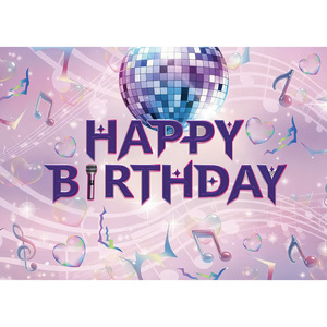 Fondo de Discoteca Rosa y Morado para Niños, Decoración para Fotografía de <span class=keywords><strong>Cumpleaños</strong></span>, Pancarta para Baby Shower de Niñas, Photo Booth - Product Image 6