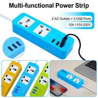 Stop Kontak Ekstensi Daya Dengan 2 Soket Universal Combo 3 Port USB Stop Kontak Ekstensi Daya