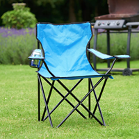 Vente en gros de chaise de camping pliante portable 600D Oxford Beach Fishing Picnic Furniture Chaise de camping Fauteuil ultraléger pour l'extérieur