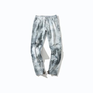 Pantaloni Skinny con cerniera a fessura e lavata dritta alla moda da <span class=keywords><strong>uomo</strong></span> <span class=keywords><strong>Jeans</strong></span> lavati a vita alta strappati da mamma Tie tye <span class=keywords><strong>Jeans</strong></span> impilati da <span class=keywords><strong>uomo</strong></span> - Product Image 6