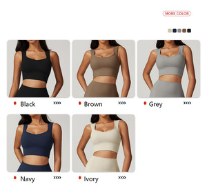 XW-DWX8793 Nouveau design de vêtements de sport pour femmes, <span class=keywords><strong>haut</strong></span> court à dos ouvert à séchage rapide, soutien-gorge de yoga à fort impact, veste de course à pied, entraînement, remise en forme - Product Image 5