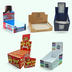 Benutzer definierte Retail Paper Shelf Ready Display Verpackungs box POS Karton Wellpappe Tear Away Box