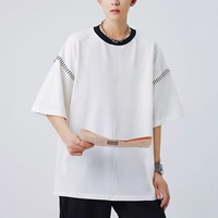 T-shirt décontracté à manches courtes pour homme, livraison rapide, séchage rapide, logo personnalisable, respirant, doux, été, sport, loisirs, polyester