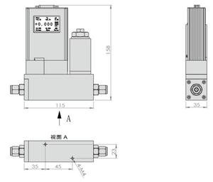 Keluaran baru RS-485 industri pengukur aliran massa tekanan meter alami - Product Image 2