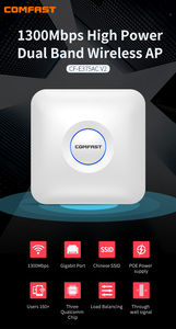 <span class=keywords><strong>Point</strong></span> <span class=keywords><strong>d</strong></span>'<span class=keywords><strong>accès</strong></span> de plafond haute vitesse 11AC 2.4 & 5.8GHz double bande 1300Mbps (CF-E375AC V2) pour la maison avec fonction pare-feu - Product Image 6