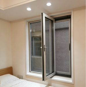 Système de fenêtre à ouverture vers l'intérieur et à bascule en alliage d'aluminium, <span class=keywords><strong>isolation</strong></span> <span class=keywords><strong>phonique</strong></span> et économie d'énergie, fenêtre <span class=keywords><strong>coulissante</strong></span> à rupture de pont thermique - Product Image 4