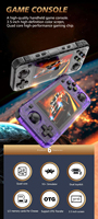Console de jeu portable R36H 64 Go avec écran IPS de 3,5 pouces, lecteur de jeux vidéo rétro de poche, processeur quadricœur, multi-émulateurs, Linux open source