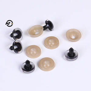 Colore personalizzato 10mm 12mm 14mm 16mm 18mm 20mm 3D Glitter cristallo di sicurezza animale artigianale in plastica occhi bambole con gambo occhiello pulsante - Product Image 6