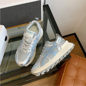 Autumn New Luxury Trendy Casual Platform Running <b>Boots</b> Petite Women Height-Increasing Sports White Mesh Upper Lace-Up - Product Image 5