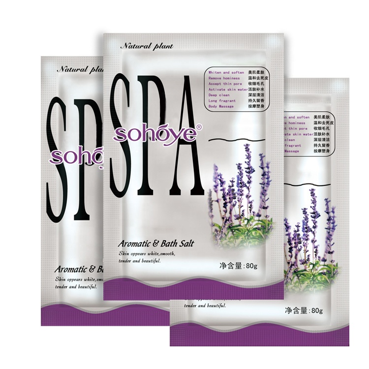 Собственная Марка, соль для ванны и спа, натуральный аромат лаванды, увлажняющая соль для ванны, Отмачивание ног 80 г