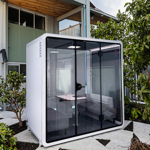 Phòng làm việc dạng mô-đun 4 chỗ ngồi trong nhà, giảm tiếng ồn, cách âm, phòng họp lớn, kiể<span class=keywords><strong>u</strong></span> <span class=keywords><strong>booth</strong></span> văn phòng - Product Image 5