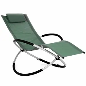 פנאי מתקפל גדול אפס כבידה כורסת דשא כיסא עם משענת יד כרית