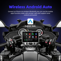 Écran de navigation pour moto 6,2 pouces, écran amovible rapide, 5G WIFI, CarPlay, Android Auto, double objectif, TPMS, étanche IP67, DVR