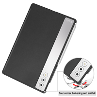 Casing untuk Yoga Tab Plus/Yoga Pad Pro 12.7 Inci Tablet Flip Smart Cover Penyangga Pelindung Casing Kulit PU Ringan