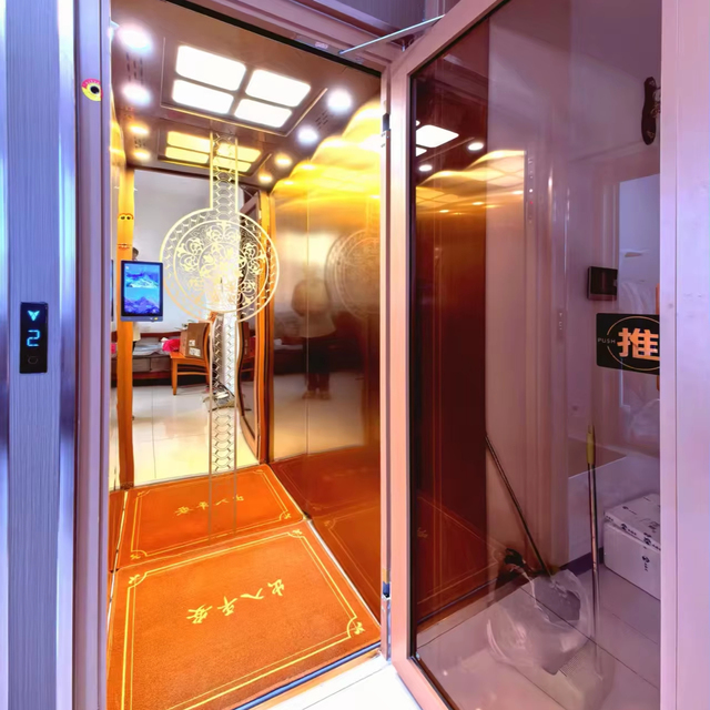 Ascensores Domésticos Elevadores Para Persona Lift Rumah 2 Lantai Vertical Household Indoor and Outdoor Elevators