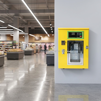 Máquina Expendedora de Agua Compacta de Pared para Pequeñas Empresas YISO, Sistema de Filtración por Ósmosis Inversa RO Personalizado, SDK para Exteriores